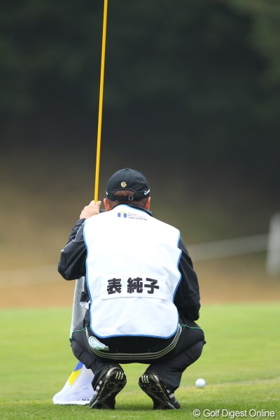 2012年 Tポイントレディスゴルフトーナメント 2日目 表純子 旦那様。裏の顔もやっぱり“純子さん”ですか？
