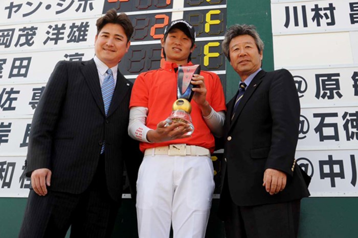 今年が日本ツアー初参戦となる韓国のヤン・ジホがチャレンジ開幕戦を制した 2012年 国内男子チャレンジツアー「Novil Cup 2012」 最終日 ヤン・ジホ
