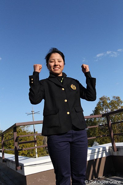 2012年 ヤマハレディースオープン葛城 最終日 本多奈央 ベストアマに輝いたのは地元静岡の高校生。4月から2年生。