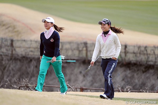 2012年 スタジオアリス女子オープン 2日目 堀奈津佳、香妻琴乃