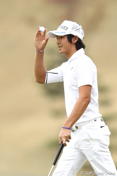 2012年 東建ホームメイトカップ 2日目 石川遼 序盤に3つスコアを落とした石川遼は、粘りのゴルフで通算4アンダーにスコアを伸ばした