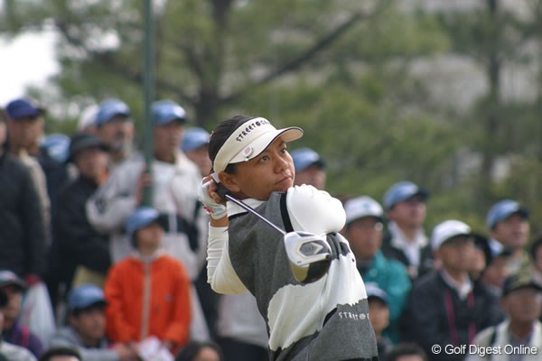 屋島クイーンズゴルフトーナメント事前 ディフェンディングチャンピオンとして大会を迎える中田美枝