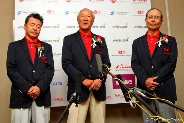 2012年 ザ・レジェンド・チャリティプロアマトーナメント 事前 日野皓正、青木功、王貞治