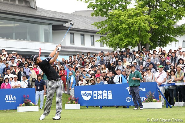 2012年 日本プロゴルフ選手権大会 日清カップヌードル杯 練習日 石川遼 慣れ親しんだ烏山城カントリークラブで石川遼は今季初勝利を狙う。