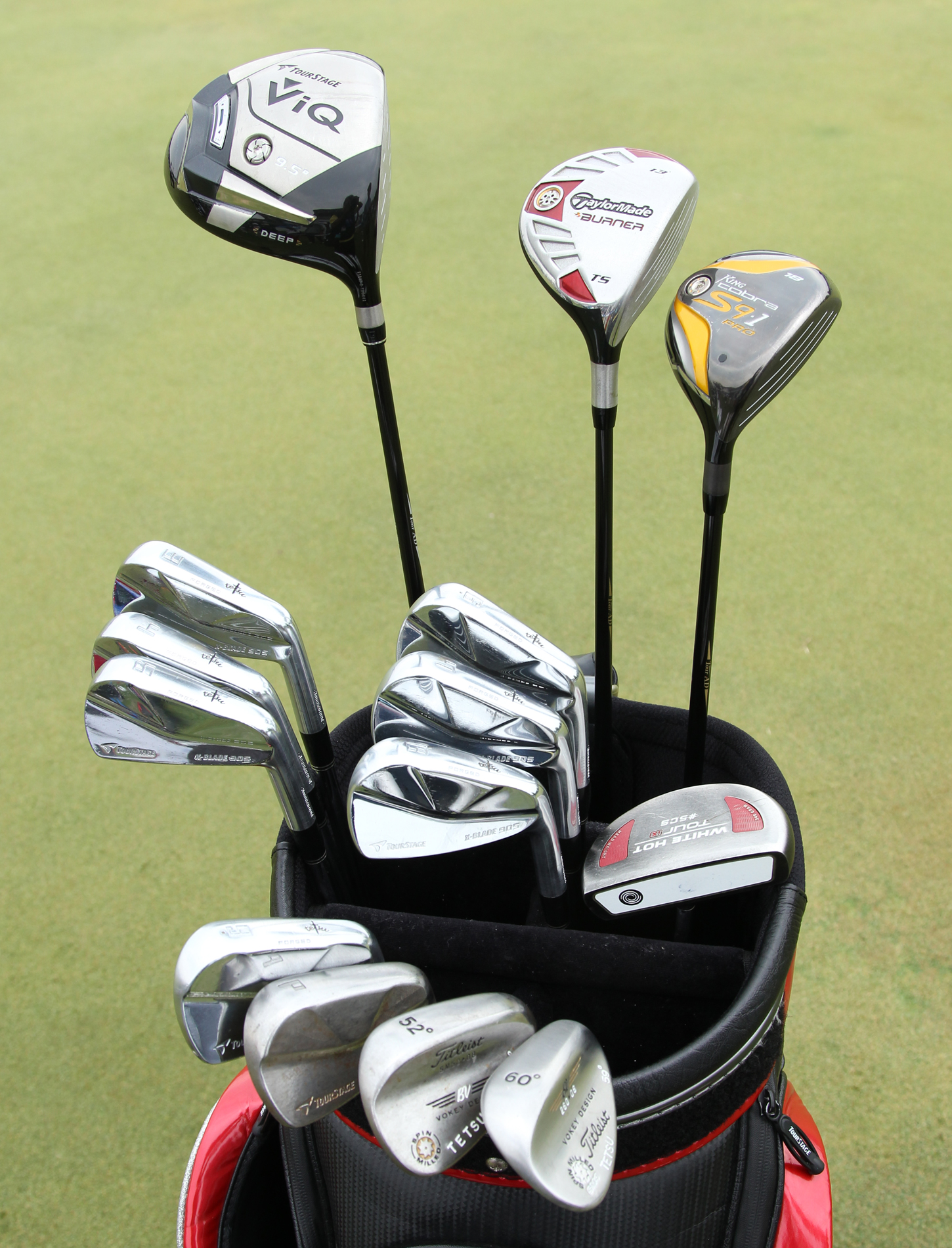 平塚哲二プロ使用Bridgestone ゴルフバッグ サイン入り