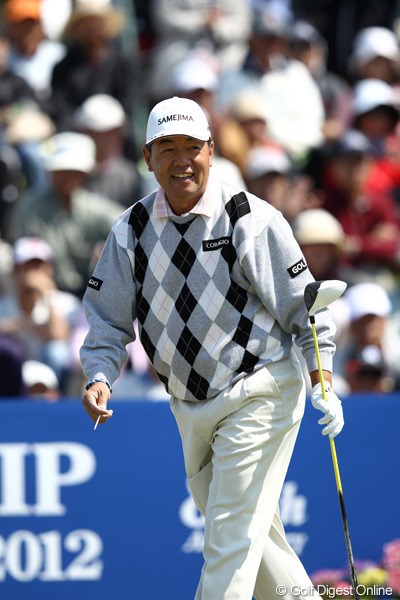 2012年 日本プロゴルフ選手権大会 日清カップヌードル杯 3日目 室田淳 1オーバーながらおじさんゴルファー頑張ってます。