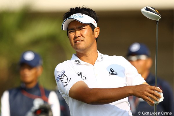2012年 とおとうみ浜松オープン 2日目 武藤俊憲 バーディ合戦よりも強風に耐えるゴルフ好きという武藤俊憲が5位タイに浮上