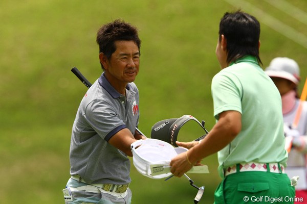 2012年 ダイヤモンドカップゴルフ 初日 藤田寛之 全身の疲労を感じてはいるが、藤田寛之は初日からノーボギーラウンドで好発進。