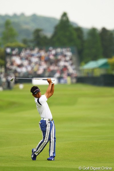 2012年 ダイヤモンドカップゴルフ 2日目 藤田寛之 アイアンショットは怖いぐらいキレキレでしたね。