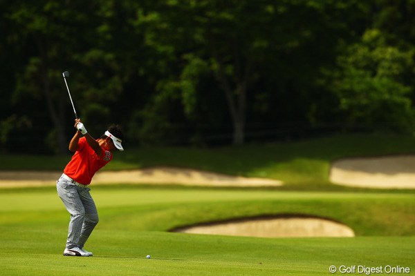 2012年 ダイヤモンドカップゴルフ 3日目 藤田寛之 死角は見当たりませんね。一人旅になるのでしょうか。