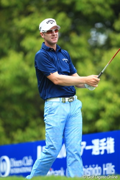 2012年 日本ゴルフツアー選手権 Citibank Cup Shishido Hills 初日 ブレンダン・ジョーンズ 安定したプレーで首位猛追のバーディを量産。「賞金王よりも、1つでも優勝を重ねることが目標」のブレンダン