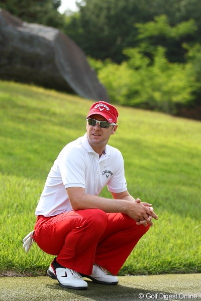 2012年 日本ゴルフツアー選手権 Citibank Cup Shishido Hills 3日目 B・ジョーンズ 別にお腹痛くて座ってるわけじゃございやせん。