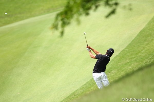 2012年 日本ゴルフツアー選手権 Citibank Cup Shishido Hills 3日目 上井邦浩 前傾角キープのお手本的スイング。