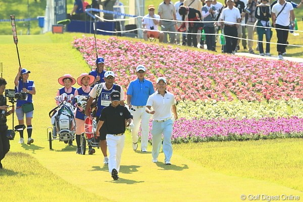 2012年 日本ゴルフツアー選手権 Citibank Cup Shishido Hills 最終日 18番ティグラウンド