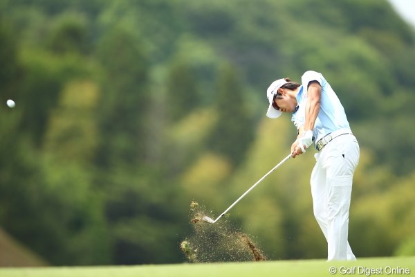 2012年 日本ゴルフツアー選手権 Citibank Cup Shishido Hills 最終日 キム･キョンテ このセカンドショット、このまま入っちゃいました。