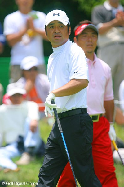 日本プロゴルフ選手権大会3日目 単独首位をキープした伊澤利光。2打差のリードを守りきれるか