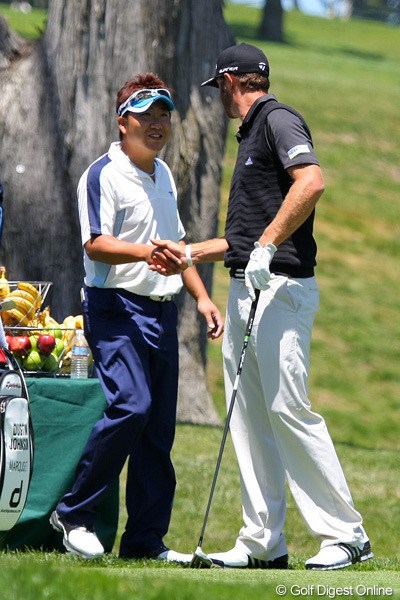 2012年 全米オープン 事前 高山忠洋＆ダスティン・ジョンソン