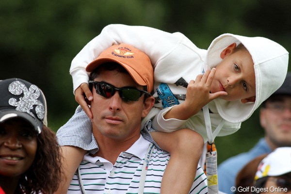 2012年 全米オープン 最終日 父の日 全米オープン最終日は毎年父の日にあたる。子供連れのお父さんもたくさんいた