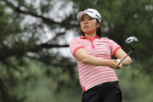 2012年 日本女子アマチュアゴルフ選手権競技 初日 比嘉真美子 4アンダーをマークし首位タイにつけた比嘉真美子（写真提供／JGA）