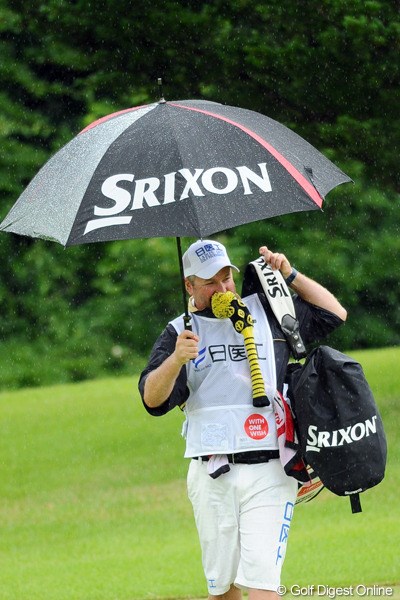 2012年 日医工女子オープンゴルフトーナメント 最終日 藤本麻子のキャディ