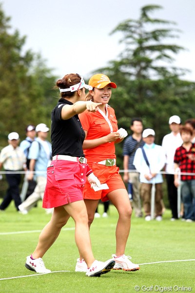 2012年 スタンレーレディスゴルフトーナメント 最終日 有村智恵 大和笑莉奈