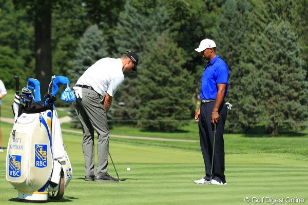 2012年 WGCブリヂストンインビテーショナル 事前  タイガー・ウッズ＆マット・クーチャー