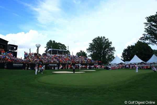 2012年 WGCブリヂストンインビテーショナル 最終日 18番グリーン