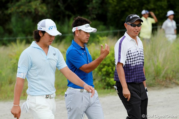 今大会に出場する日本勢3人は、開幕2日前の練習ラウンドをともにした。