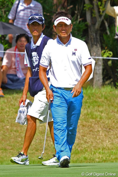 2012年 関西オープンゴルフ選手権競技 初日 藤田寛之 全米プロ帰りの藤田寛之は、1オーバー75位タイと出遅れ