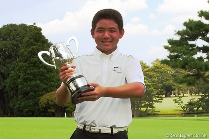 米国育ちで勝気な田辺一成が、日本一のタイトルを掴んだ。 2012年 日本ジュニアゴルフ選手権競技 最終日 田辺一成