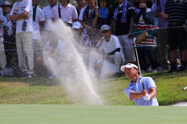 2012年 関西オープンゴルフ選手権競技 3日目 藤田寛之 「全米プロ」帰りの藤田寛之は疲れの色も見せず、上位キープを続けている