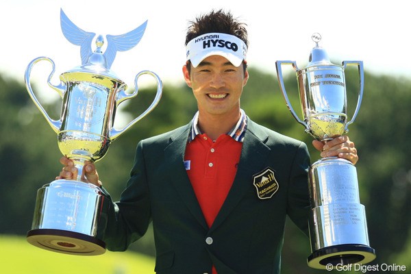 2012年 VanaH杯KBCオーガスタゴルフトーナメント  最終日 キム・ヒョンソン 通算18アンダーで日本ツアー初優勝を果たした韓国のキム・ヒョンソン