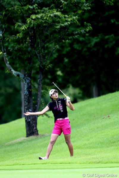 2012年 ゴルフ5レディスプロゴルフトーナメント 2日目 高島早百合 笑顔が素敵なプロですよ、3アンダー24位