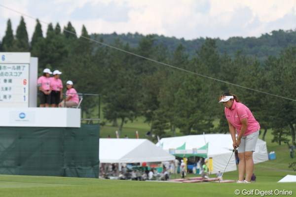 2012年 日本女子プロゴルフ選手権大会コニカミノルタ杯 2日目 福嶋晃子