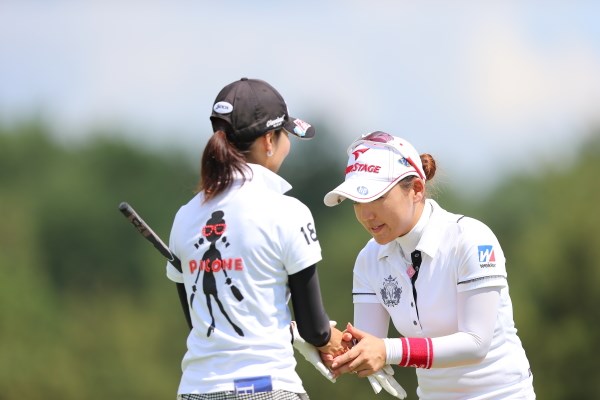 2012年 日本女子プロゴルフ選手権大会コニカミノルタ杯 2日目 有村智恵