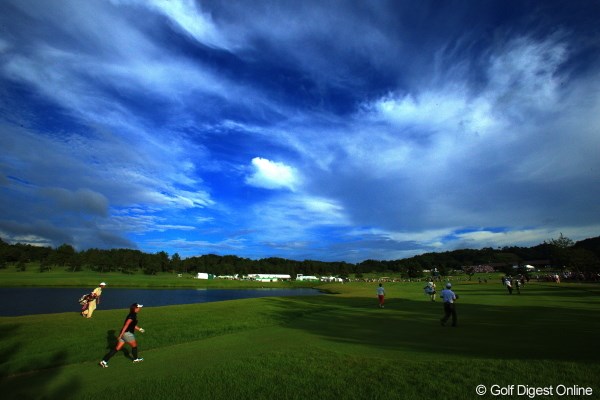 2012年 日本女子プロゴルフ選手権大会コニカミノルタ杯 3日目 18番 最終組、最終ホール。