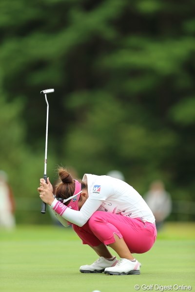 2012年 日本女子プロゴルフ選手権大会コニカミノルタ杯 3日目 有村智恵 あぁぁぁぁ、なんてことをしてしまったんだぁ。。。