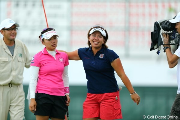 2012年 日本女子プロゴルフ選手権大会コニカミノルタ杯 最終日 有村智恵 吉田弓美子