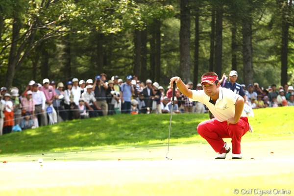 2012年 ANAオープンゴルフトーナメント 初日 池田勇太 9番バーディといきたいところだけどね