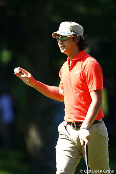 2012年 ANAオープンゴルフトーナメント 2日目 石川遼 ショットで多くのバーディチャンスを作って予選を通過した石川遼。