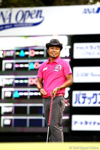 2012年 ANAオープンゴルフトーナメント 2日目 片山晋呉 7番惜しくもバーディパット決まらず・・・トップとは4打差、まだチャンスはありそうです