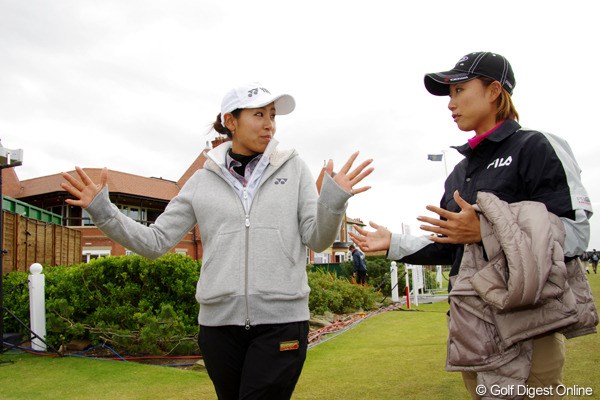 2012年 全英リコー女子オープン 2日目 若林舞衣子＆原江里菜