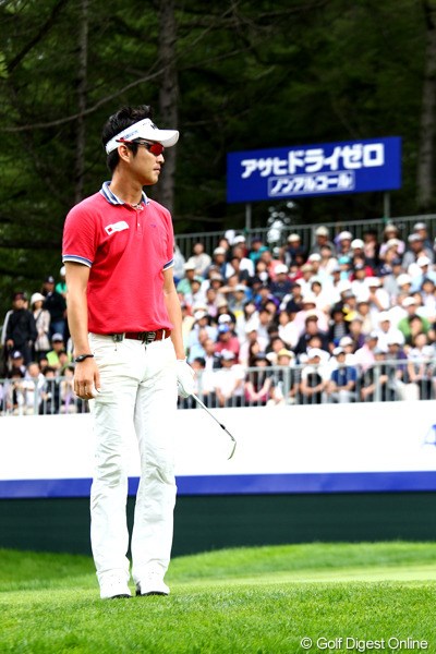 2012年 ANAオープンゴルフトーナメント 最終日 キム・ヒョンソン 同じ最終組の藤田寛之の前に敗れ2勝目を逃したキム・ヒョンソン。