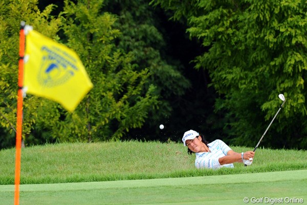 2012年 アジアパシフィックオープンゴルフチャンピオンシップ パナソニックオープン 初日 石川遼 アイアンショットのブレから、スコアを伸ばせずイーブンパーとなった石川遼