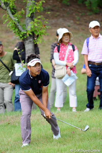 2012年 アジアパシフィックオープンゴルフチャンピオンシップ パナソニックオープン 初日 藤田寛之 リカバリーショットも冴えた藤田寛之がノーボギーで7アンダー2位タイにつけた