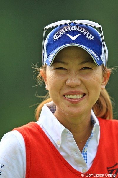 2012年 日本女子オープンゴルフ選手権競技  事前 上田桃子 久々にこの人の笑顔も見たいですよね。