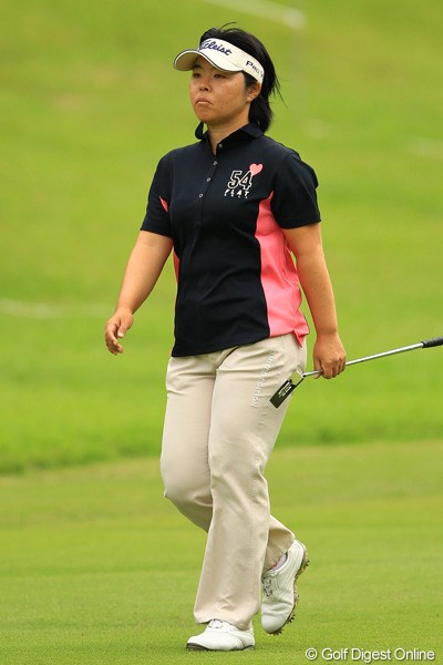2012年 日本女子オープンゴルフ選手権競技 初日 不動裕理 今日は堅実なゴルフでしたね。1アンダー4位タイと好スタートです。