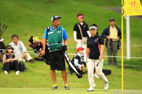 2012年 日本女子オープンゴルフ選手権競技 初日 不動裕理 「今年は勝ちたい」と勝利への意欲を燃やす不動裕理が4位発進