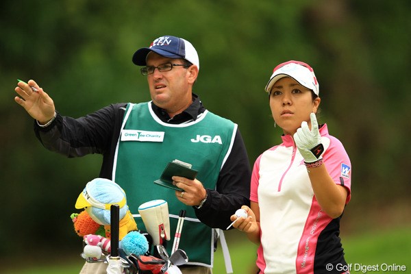 2012年 日本女子オープンゴルフ選手権競技 2日目 宮里美香 目まぐるしく変わる風向きに、「あっちから？こっちから？」