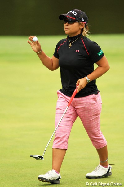 2012年 日本女子オープンゴルフ選手権競技 2日目 馬場ゆかり ディフェンディングチャンピオンは57位タイで辛くも予選通過です。